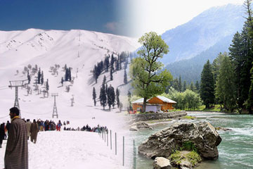 Chandigarh Patnitop Pahalgam Srinagar Gulmarg Sonmarg Tour Package